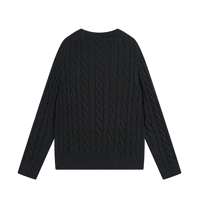 Style No. 2503 P220 Polo Ralph Lauren solid color comfortable thick cable twist knitted sweater Color: cream black navy gray Size: S (recommended within 120) m (recommended within 140) L (recommended within 160) xL (recommended within 180)